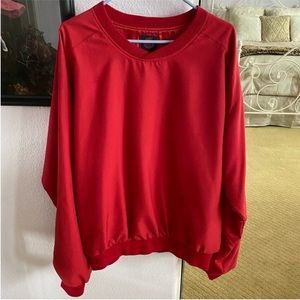 Men's Red Sunderland of Scotland Golf Pullover Windbreaker Size Large